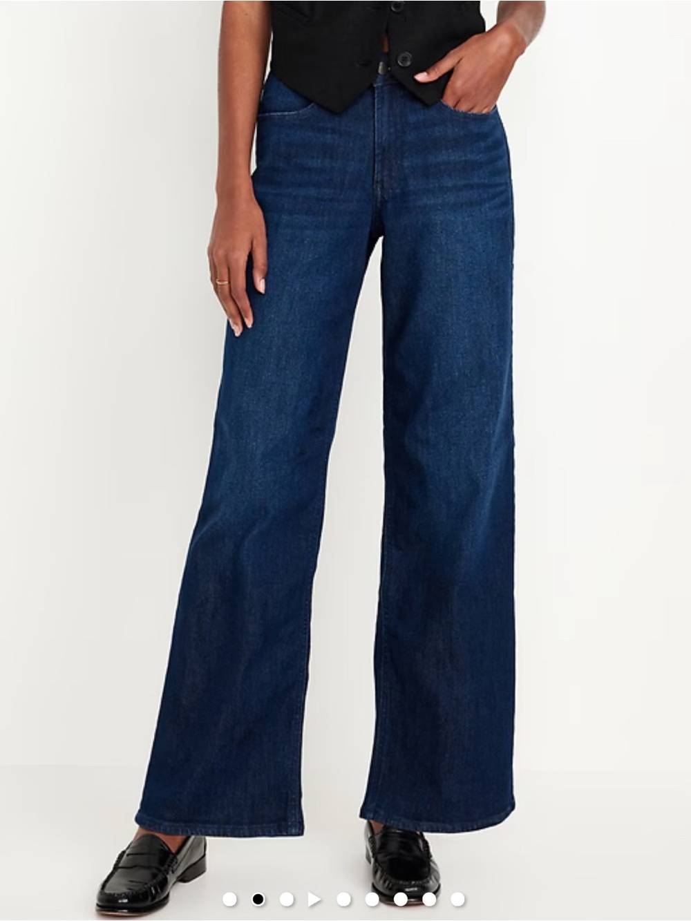 Old Navy Light Blue High-Rise Wow Wide Leg Jeans *flaw*